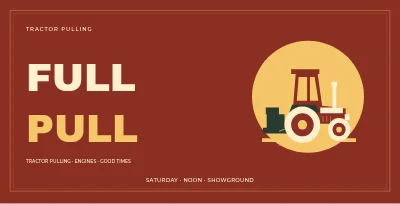 Tractor pulling – Celebration frame