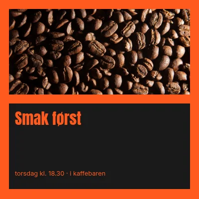 Smak først · billett til åpent atelier