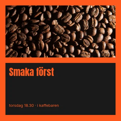 Smaka först · biljett till öppen ateljé