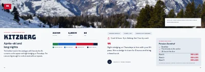 Pages 18–19 of Catalogue for ski holidays – 32 pages