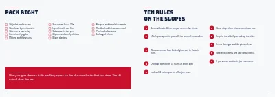 Pages 26–27 of Catalogue for ski holidays – 32 pages
