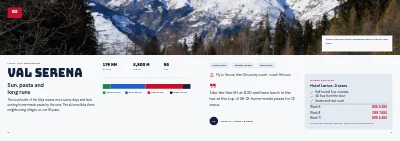 Pages 8–9 of Catalogue for ski holidays – 32 pages