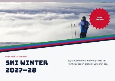 Catalogue for ski holidays – 32 pages