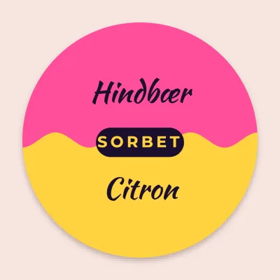 Sorbet med to smage