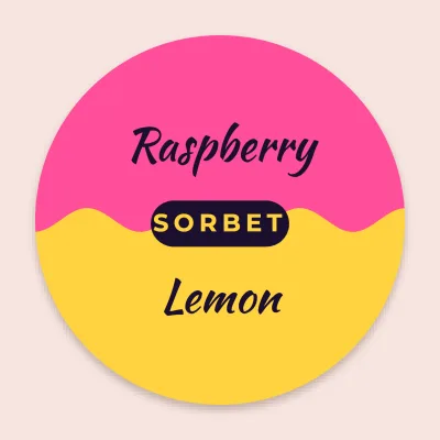 Two-flavour sorbet