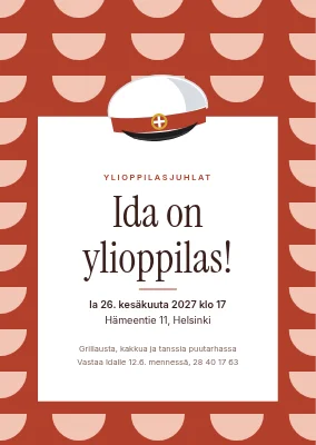 Valmistujaisjuhla Sønderborgissa — kutsu