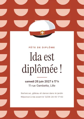 Fête de fin d’études à Sønderborg — invitation