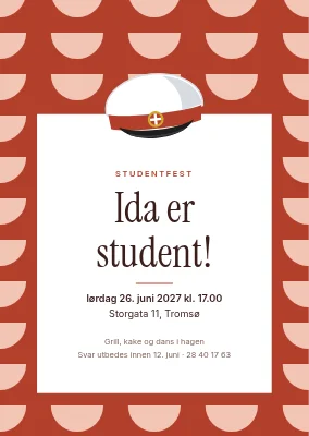 Studentfest i Sønderborg — invitasjon