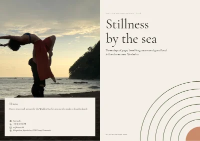 Cover of Yoga retreat programme – 12 pages