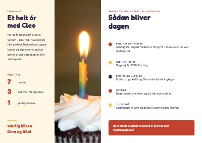 Side 2 af Første fødselsdag med lys