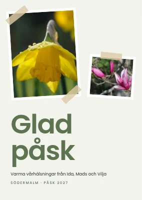 Påskkort med vårfoton — Södermalm