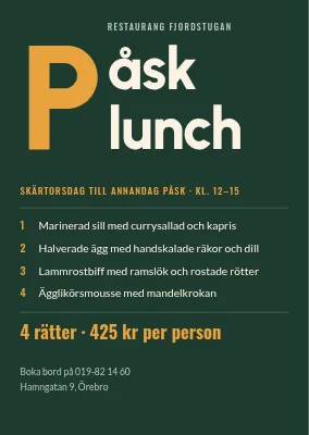 Påsklunch på Fjordstugan — Örebro