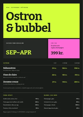 Ostronbar — ostron och bubbel