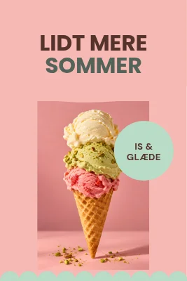 IS & GLÆDE — gadeskilt isbar