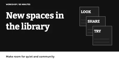 New spaces in the library
