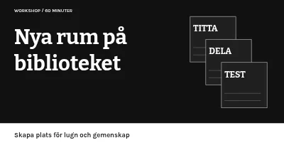Nya ytor på biblioteket