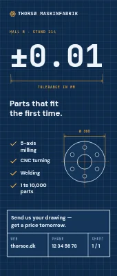 Machine shop roll-up — precision on paper
