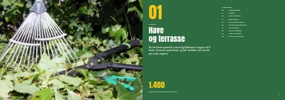 Side 8–9 af Sæsonkatalog for byggemarked – 96 sider