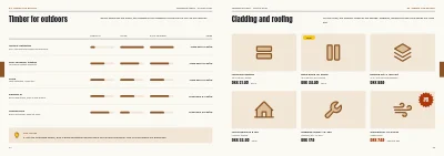 Pages 44–45 of Season catalogue for a DIY store – 96 pages