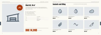 Pages 74–75 of Season catalogue for a DIY store – 96 pages