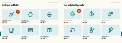 Pages 84–85 of Season catalogue for a DIY store – 96 pages