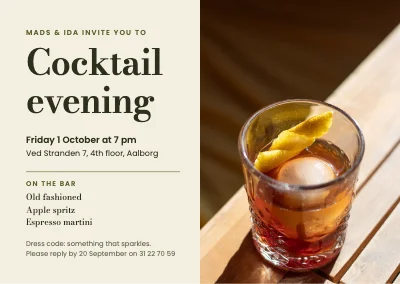 Cocktail party — old fashioned in sunlight