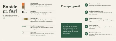 Side 4–5 af Fugleguide for naturcenter – 96 sider