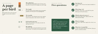 Pages 4–5 of Bird guide for a nature centre – 96 pages