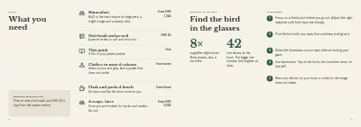Pages 6–7 of Bird guide for a nature centre – 96 pages