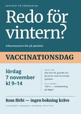 Influensavaccination — vaccinationsdag