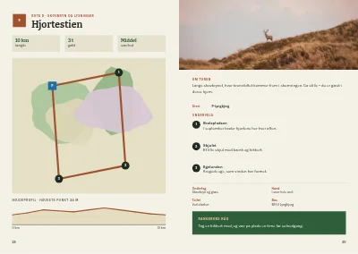 Side 28–29 af Vandreguide til nationalpark – 48 sider