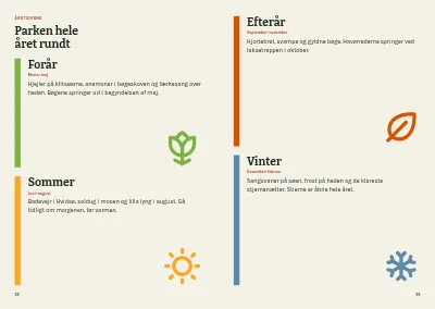 Side 38–39 af Vandreguide til nationalpark – 48 sider
