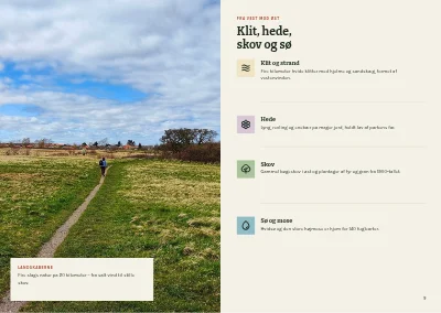 Side 8–9 af Vandreguide til nationalpark – 48 sider