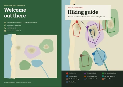 Cover of Hiking guide to a national park – 48 pages