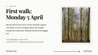 Page 6 of Health campaign — walk more