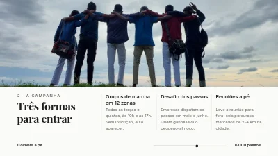 Página 4 de Campanha de saúde — caminhe mais