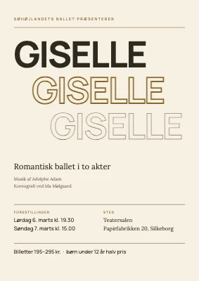 Balletforestilling — Giselle i Silkeborg