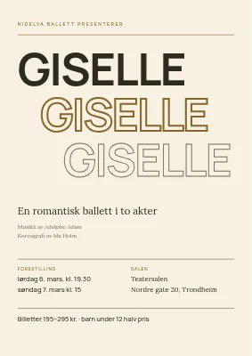 Balletoppsetning — Giselle i Silkeborg