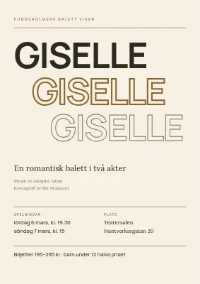 Balettföreställning — Giselle i Silkeborg