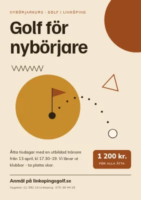 Golfklubb — ny nybörjarkurs