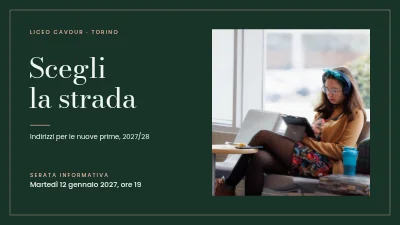 Corsi di studio — serata informativa per le scuole superiori