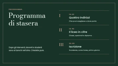 Pagina 2 di Corsi di studio — serata informativa per le scuole superiori