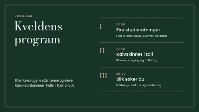 Side 2 av Studieprogrammer — informasjonskveld for videregående