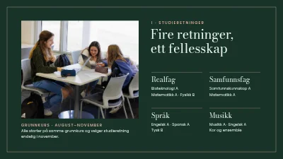 Side 3 av Studieprogrammer — informasjonskveld for videregående