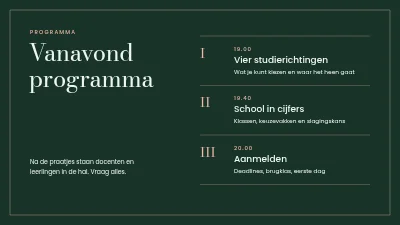 Pagina 2 van Studieprogramma's — informatieavond voor bovenbouwleerlingen
