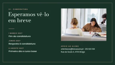 Página 5 de Cursos — sessão de informação para o secundário