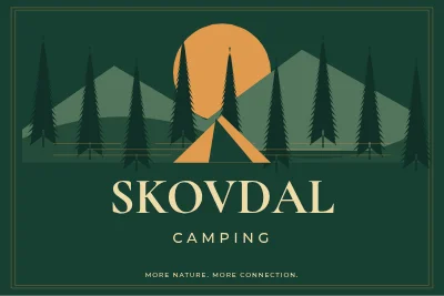 SKOVDAL CAMPING — Campsite sign