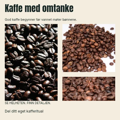 Kaffe med omtanke · Sidehode