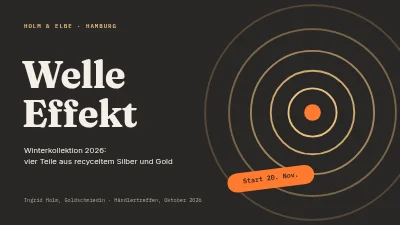 Schmuckkollektion — Präsentation für den Handel