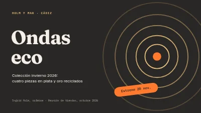 Colección de joyería — presentación para minoristas